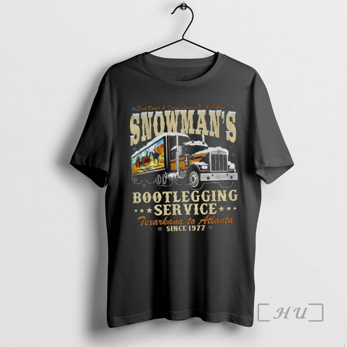 Officials Snowmans Bootlegging Service Trucker Smokey And The Bandit Christmas T-Shirts, Hoodie, Sweatshirt | TeeSparky.com