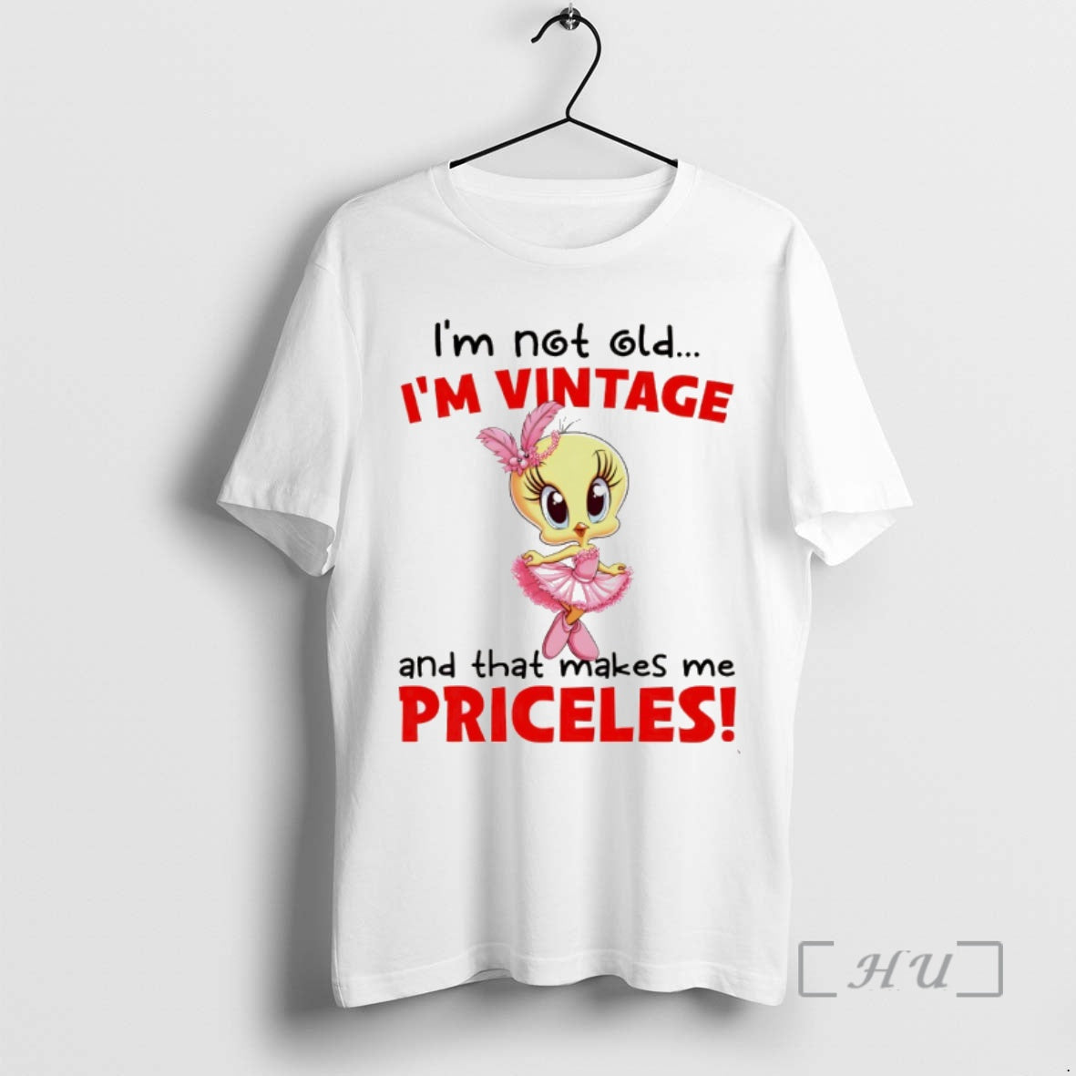 Officials Tweety Bird Im Not Old Im Vintage And That Makes Me Priceless Premium T-Shirts, Hoodie, Sweatshirt | TeeSparky.com
