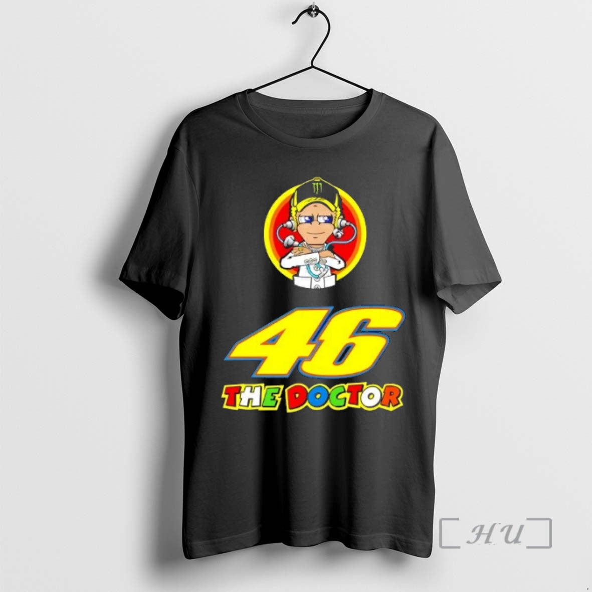 Officials Valentino Rossi 46 The Doctor Caricature T-Shirts, Hoodie, Sweatshirt | TeeSparky.com
