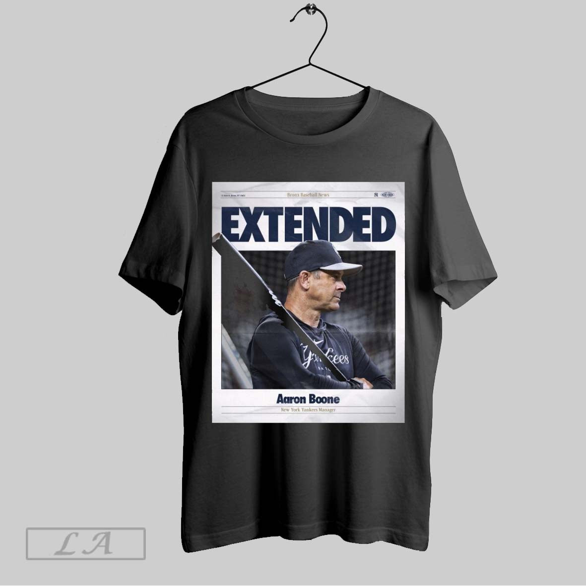 Original Bronx Baseball News Extended Aaron Boone New York Yankees Manager Poster T Shirt Sweatshirt Tee Shirt