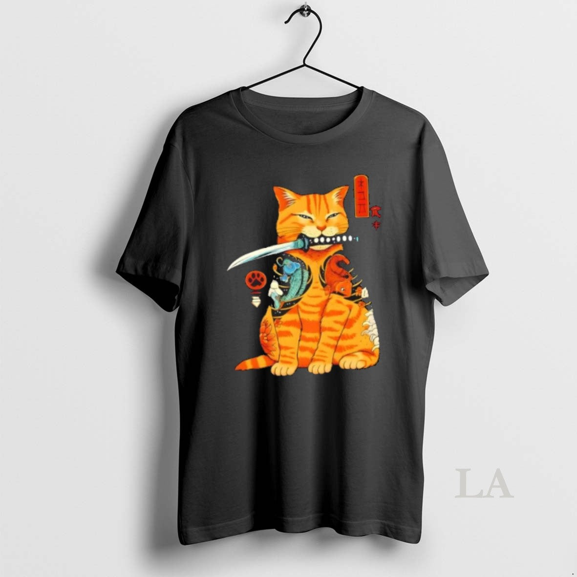 Original Japanese Samurai Ninja Cat Kawaii Anime T-Shirts, Hoodie, Sweatshirt | TeeSparky.com