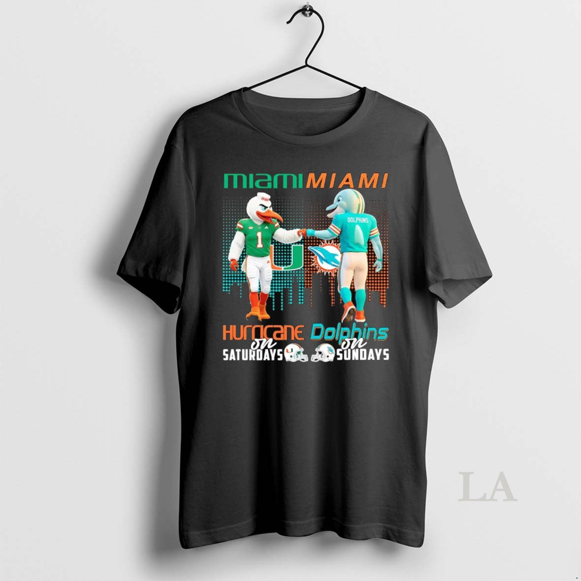 Original Miami Hurricane On Saturdays Miami Dolphins On Sundays Mascot T-Shirts, Hoodie, Sweatshirt | TeeSparky.com