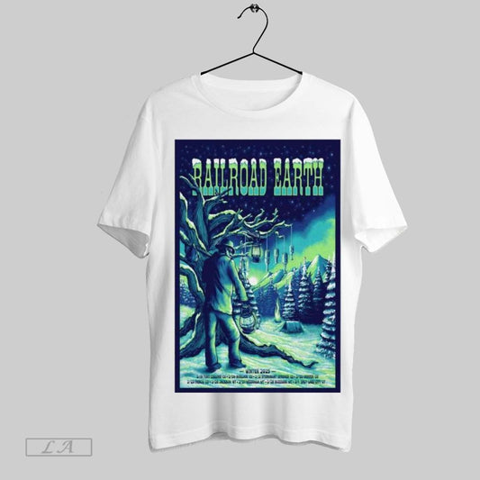 Original Railroad Earth 2025 Winter Shows Poster T Shirt Sweatshirt Tee Shirt