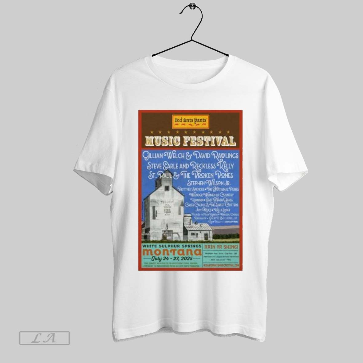 Original Red Ants Pants Music Festival July 24 27 2025 White Sulphur Springs Montana Poster T Shirt Sweatshirt Tee Shirt