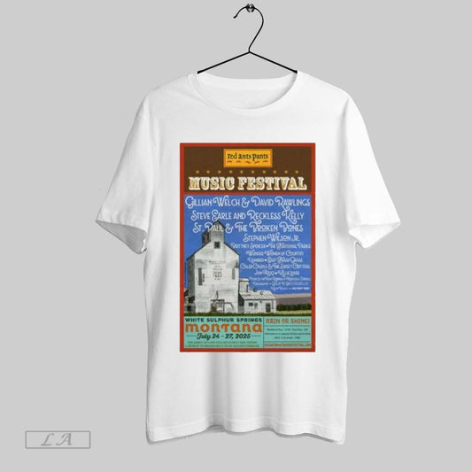 Original Red Ants Pants Music Festival July 24 27 2025 White Sulphur Springs Montana Poster T Shirt Sweatshirt Tee Shirt