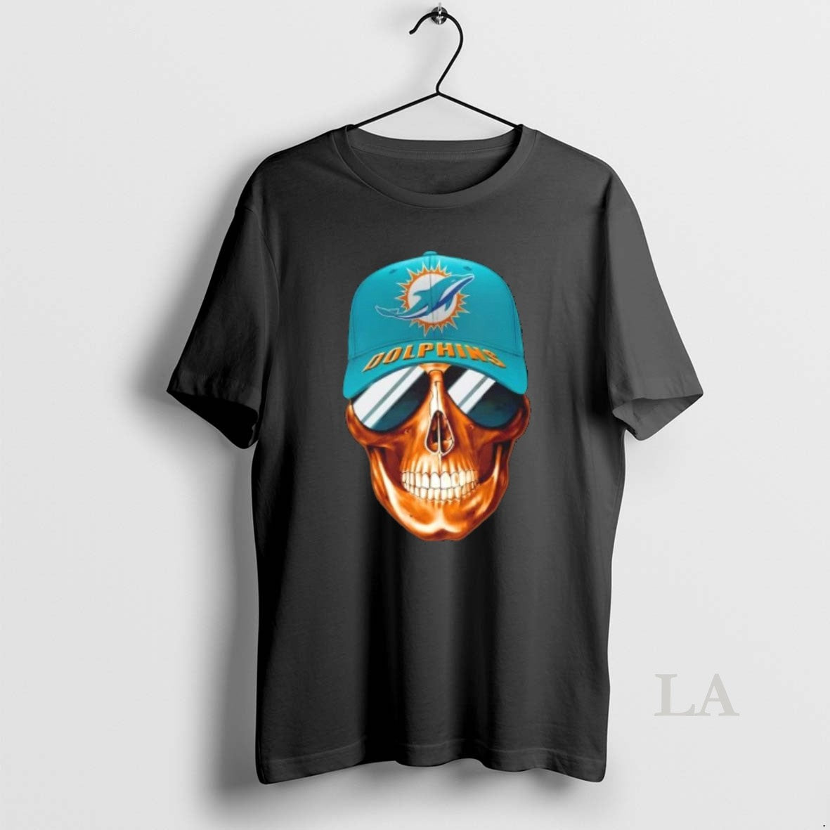 Original Skull Wearing A Cap And Smile Miami Dolphins Fans T-Shirts, Hoodie, Sweatshirt | TeeSparky.com