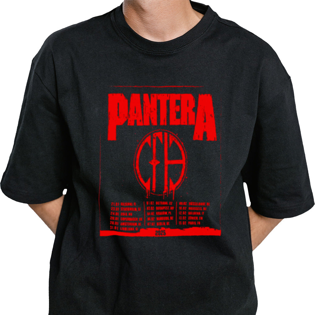Pantera EU Tour 2025 Schedule List Date Merchandise T-Shirt