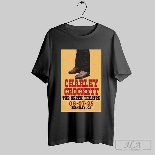 Poster Charley Crockett The Greek Theatre 06 07 25 Berkeley Ca Art T Shirt