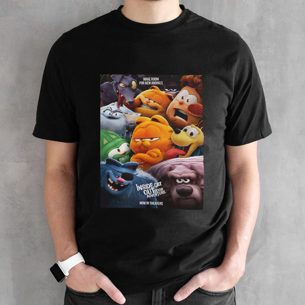 Poster For The Garfield Movie 2024 Family Movie in America shirt