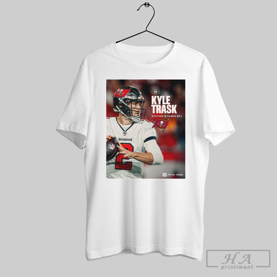 Poster Qb Kyle Trask Is Staying With The Krewe Tampa Bay Buccaneers Football Nfl T Shirt