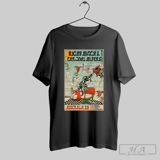 Poster Richy Mitch And The Coal Miners 2025 Australia Tour T Shirt
