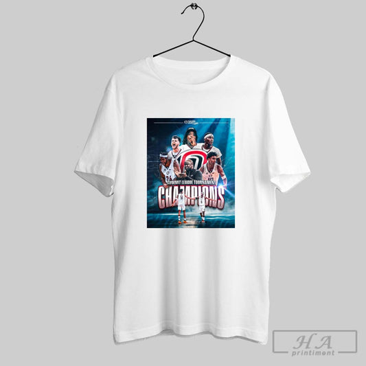 Poster Summit League Regular Season And Tournament Champions 2025 Omaha Mavericks Mens Basketball T Shirt