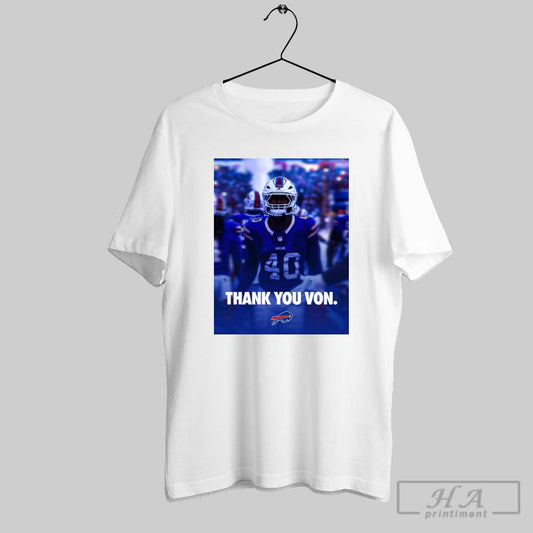 Poster Thank You Von Miller Buffalo Bills Football Nfl Go Bills Bills Mafia 2025 T Shirt