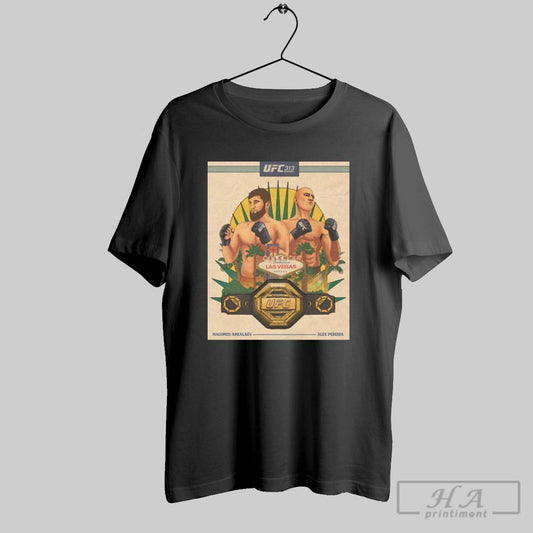 Poster Welcome To Fabulous Las Vegas Nevada Magomed Ankalaev Vs Alex Pereira Ufc 313 Artist Series T Shirt