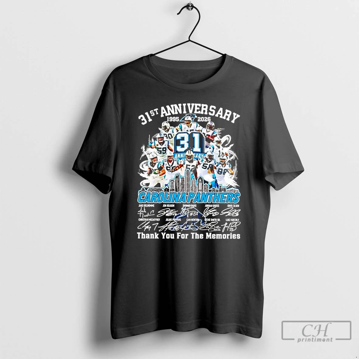 Carolina Panthers 31st Anniversary 1995 2026 Team Players T-Shirts, Hoodie, Sweatshirt