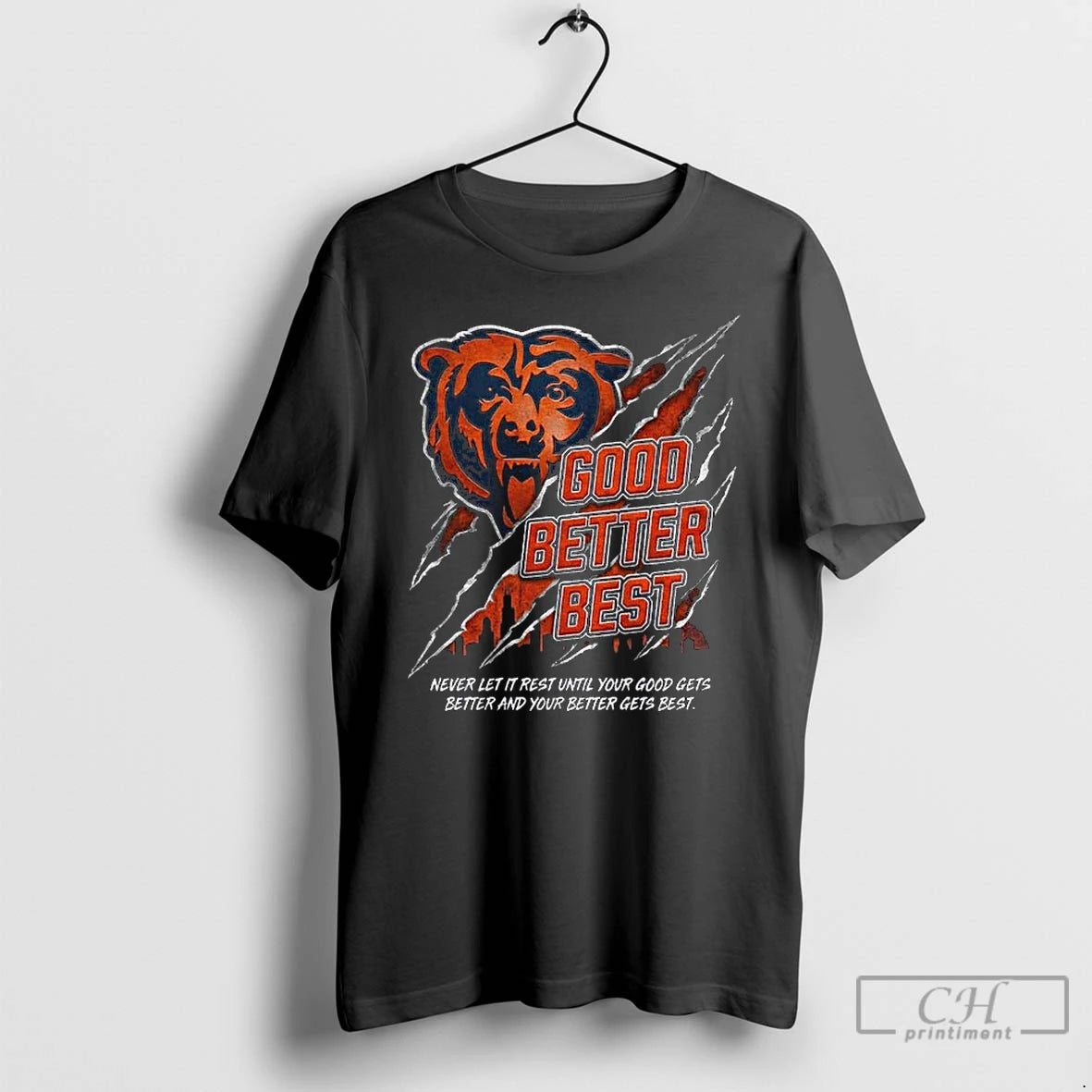 Premium Good Better Best Motivational Workout Chicago Bears Nfc Champions T-Shirts, Hoodie, Sweatshirt | TeeSparky.com