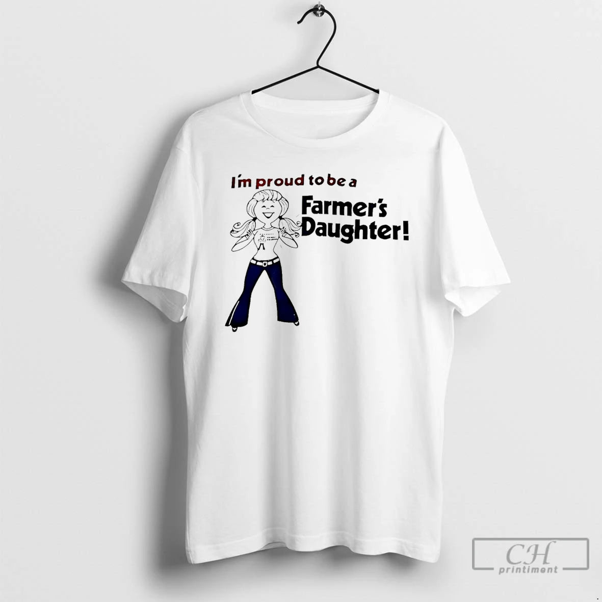 Premium Im Proud To Be A Farmers Daughter T-Shirts, Hoodie, Sweatshirt | TeeSparky.com