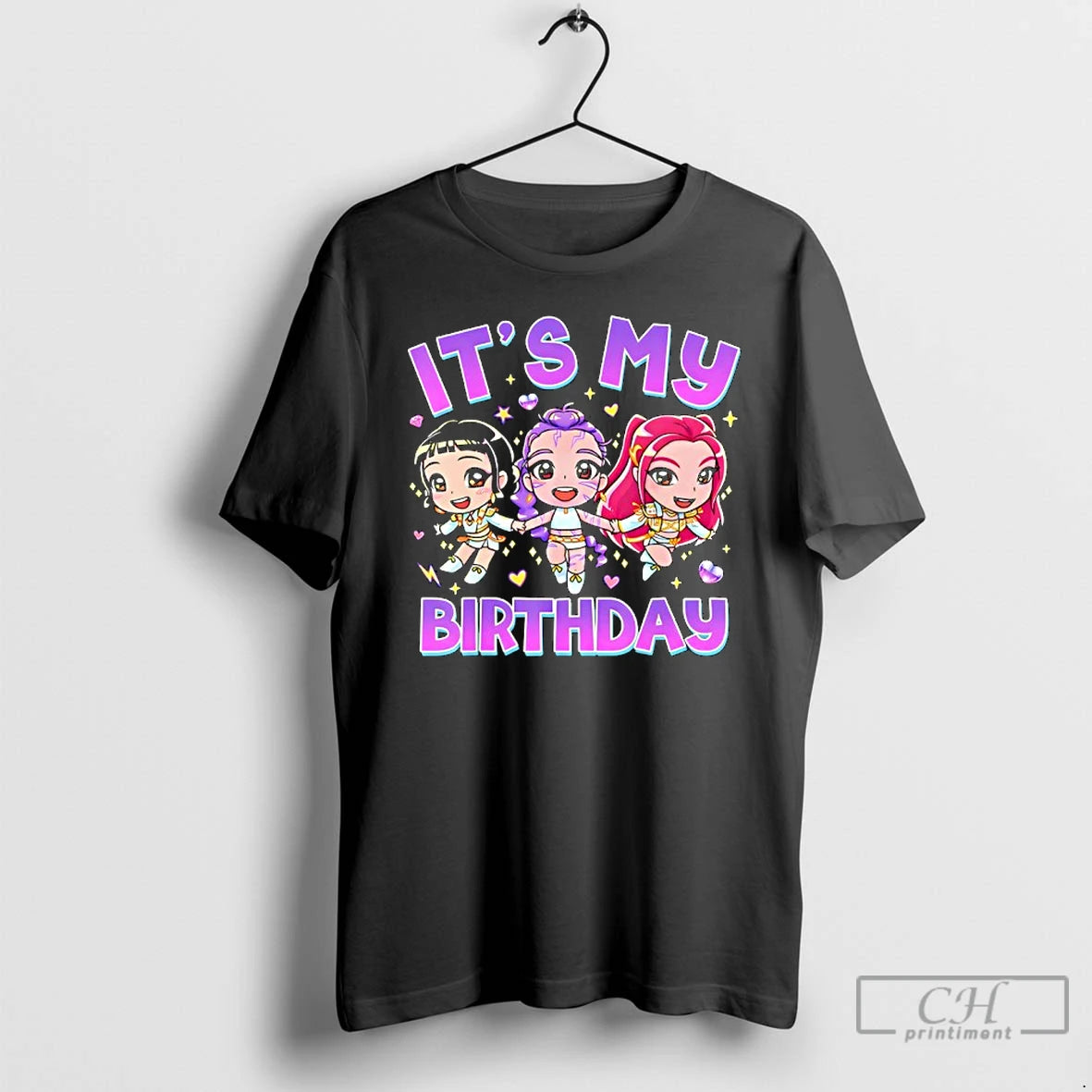 Premium Its My Birthday Cute Chibi Kpop Funny Birthday Girl T-Shirts, Hoodie, Sweatshirt | TeeSparky.com