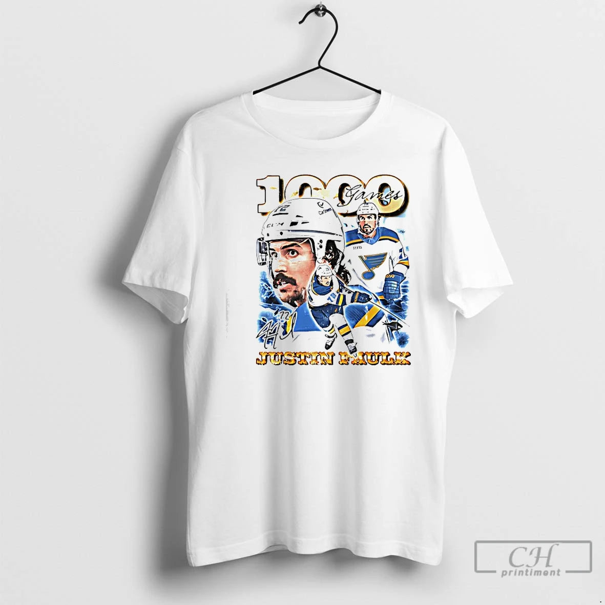 Premium Justin Faulk 100 Games St Louis Blues Hockey T-Shirts, Hoodie, Sweatshirt | TeeSparky.com
