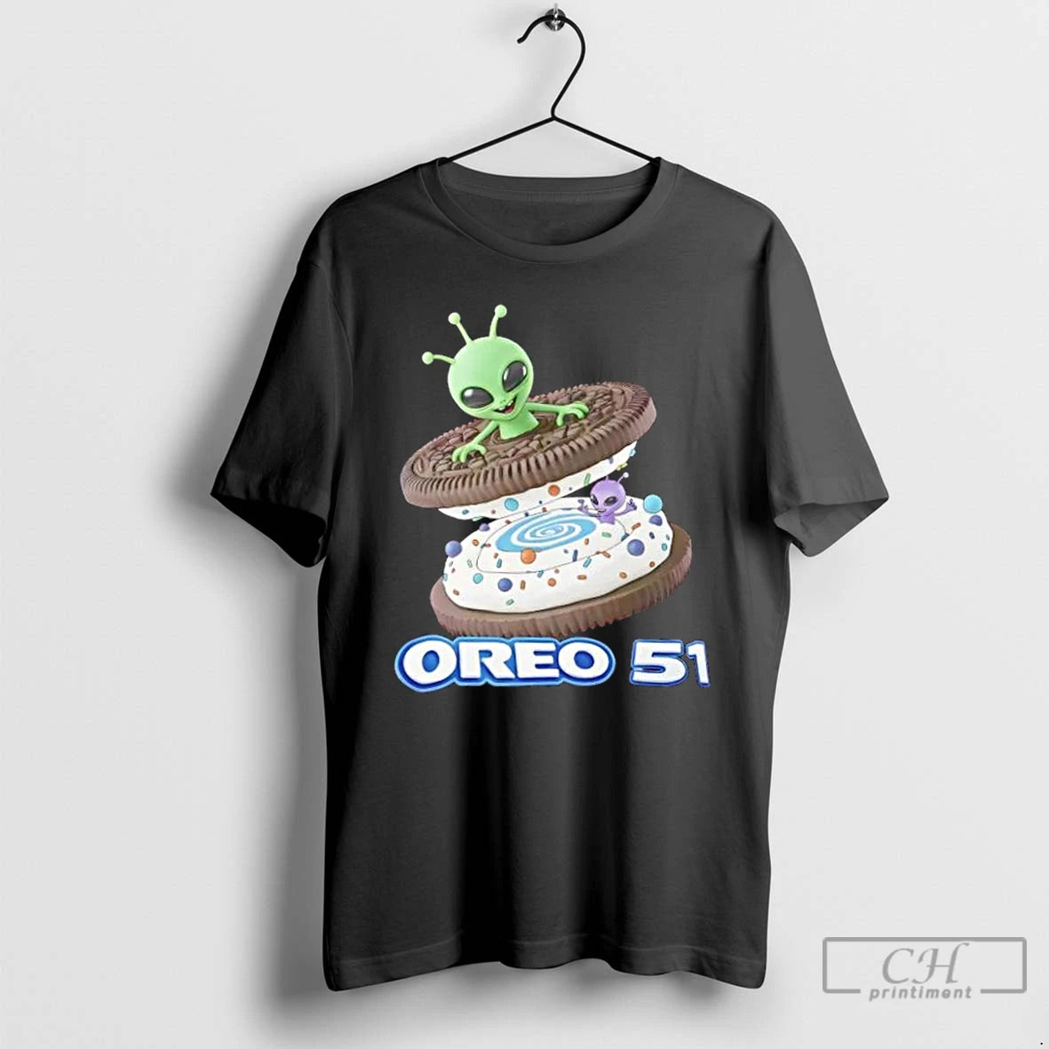 Premium Oreo 51 Alien Cookie Area 51 And Ufo Fan T-Shirts, Hoodie, Sweatshirt | TeeSparky.com