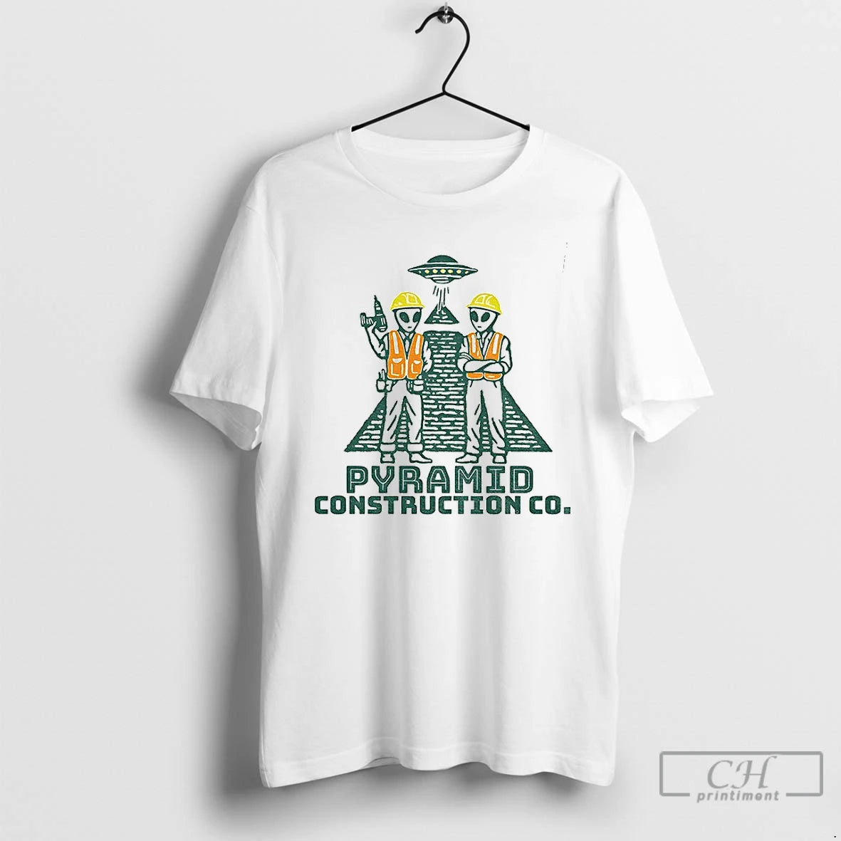 Pyramid Construction Co Funny Alien Ancient Astronaut Humor T-Shirts, Hoodie, Sweatshirt