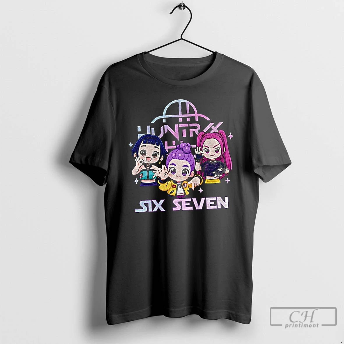 Premium Six Seven 6 7 Meme Chibi Kpop Girls Band Kpop Demon Hunter T Shirts Hoodie, Sweatshirt | TeeSparky.com