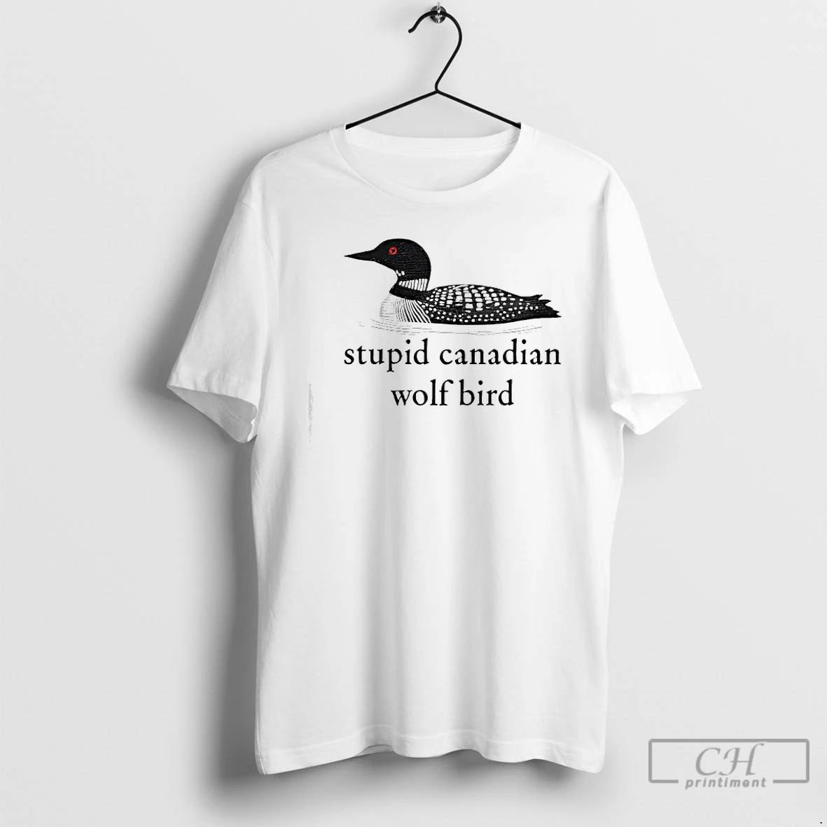 Stupid Canadian Wolf Bird Hockey T-Shirts, Hoodie, Sweatshirt