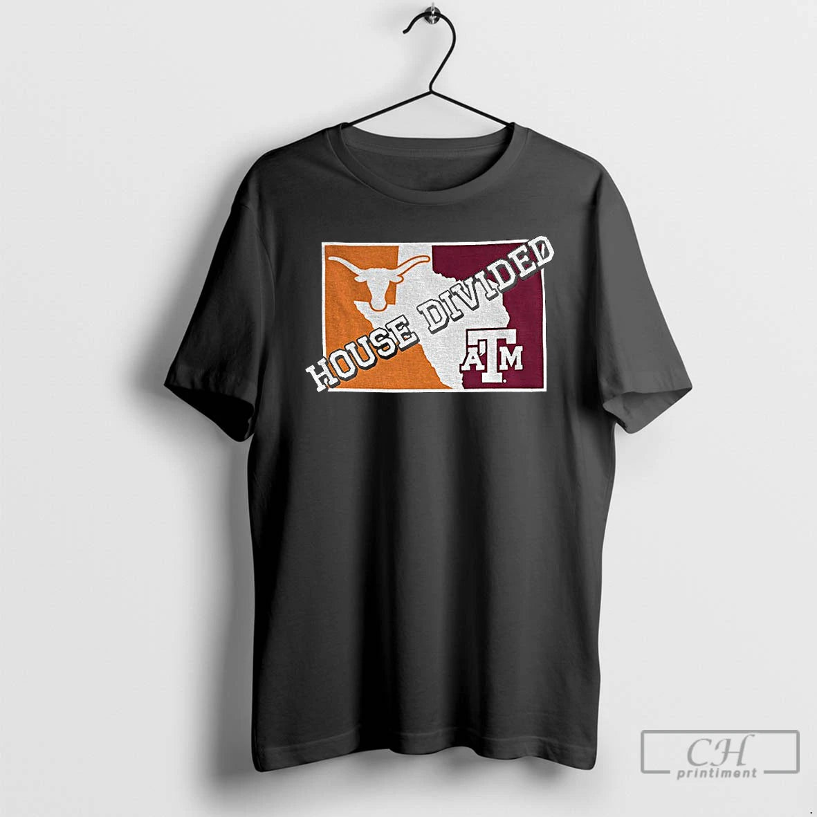 Premium Texas Am Vs Texas Longhorns House Divided T-Shirts, Hoodie, Sweatshirt | TeeSparky.com
