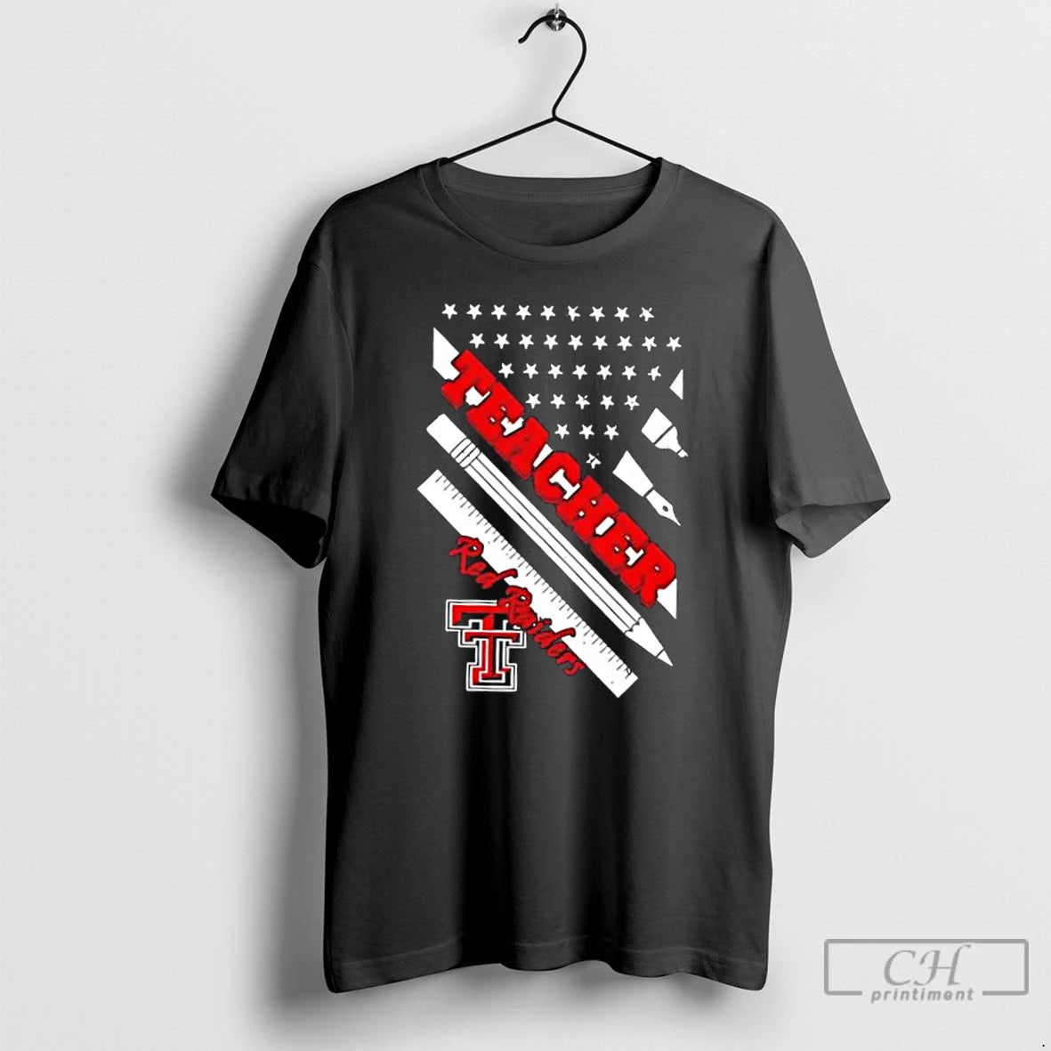 Texas Tech Red Raiders X Teacher American Flag T-Shirts, Hoodie, Sweatshirt