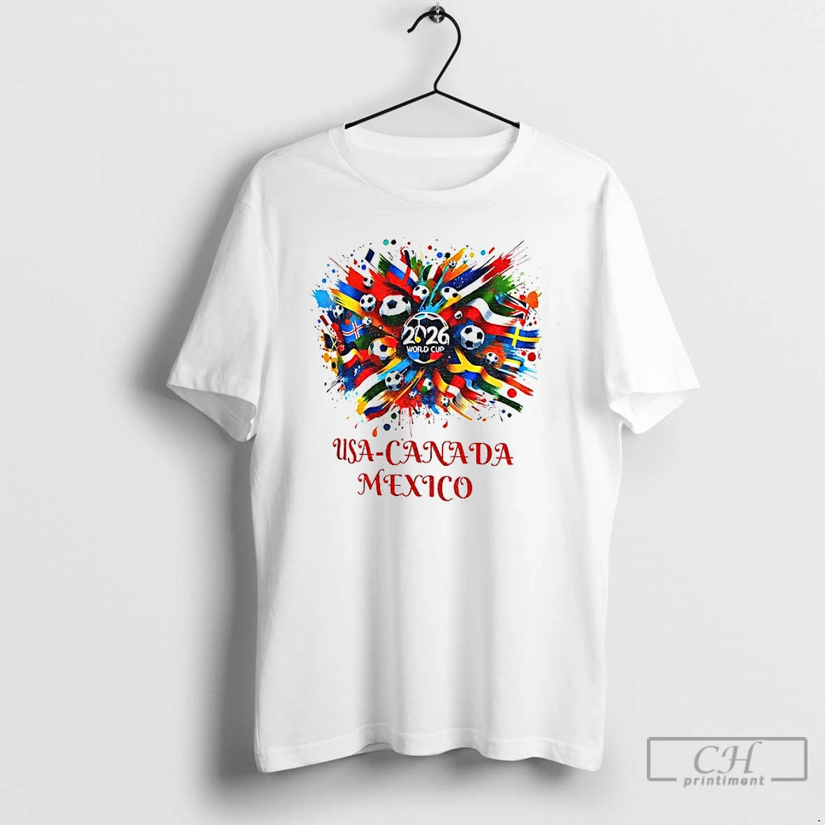 Premium World Cup 2026 Usa Canada Mexico Soccer Flags Graphic T-Shirts, Hoodie, Sweatshirt | TeeSparky.com