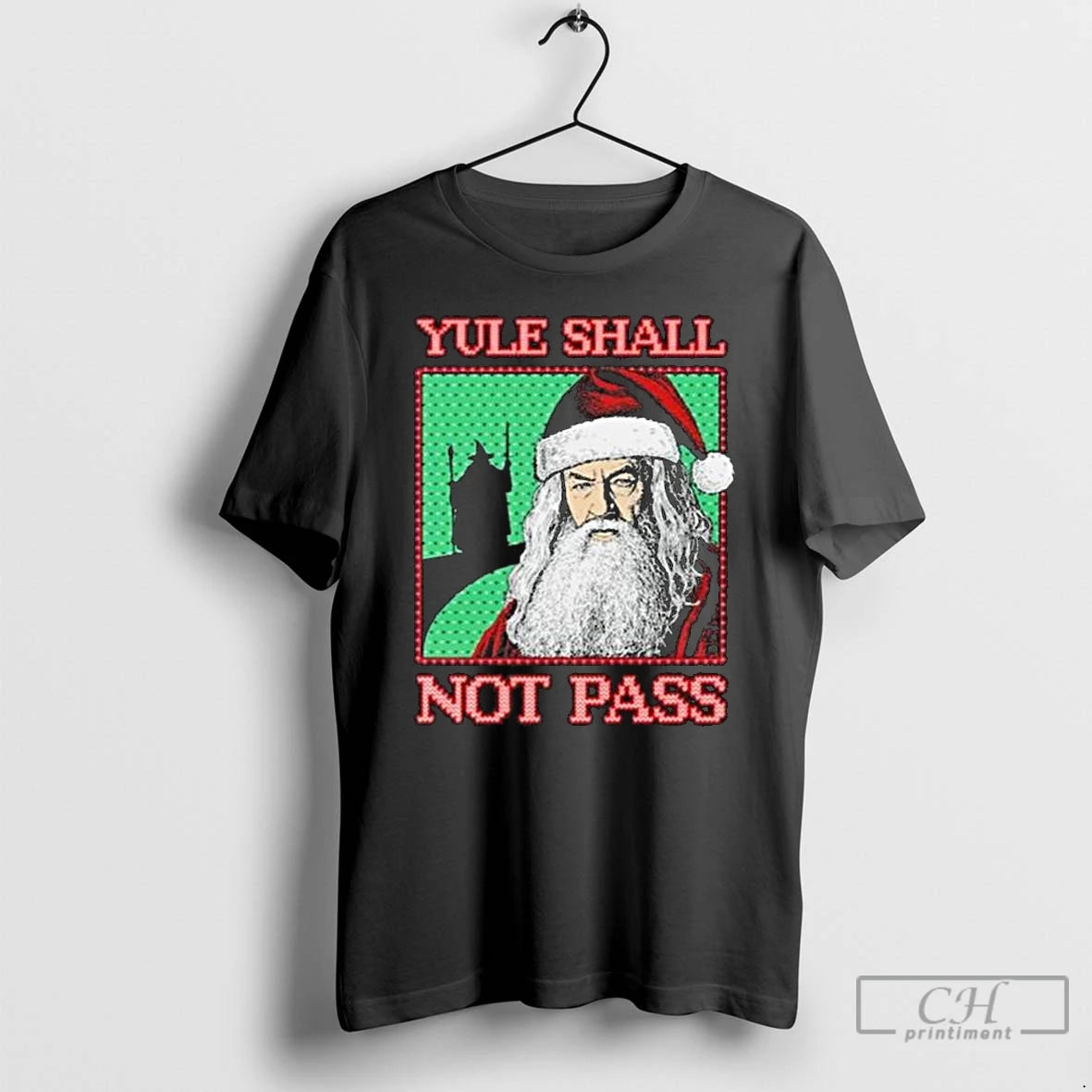 Yule Shall Not Pass Santa Witch T-Shirts, Hoodie, Sweatshirt