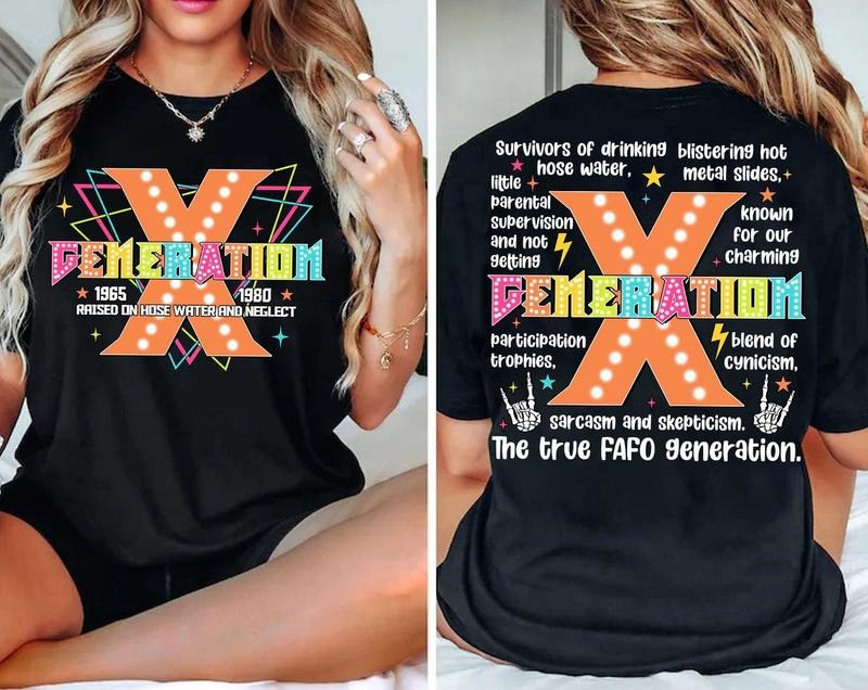 "Raised on Hose Water & Neglect" Tee  | Retro Gen X Nostalgia Shirt | Funny Throwback Fit