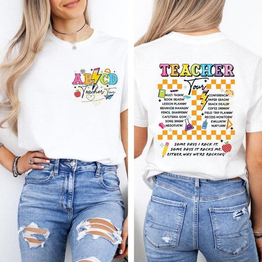 Retro Teacher Tour Shirt, ABCD Teacher Shirt,Back To School Shirt,Teacher Gift, First Day of School Shirt, Elementary Shirt,Gift For Teacher  T-shirt, sweater and Hoodie