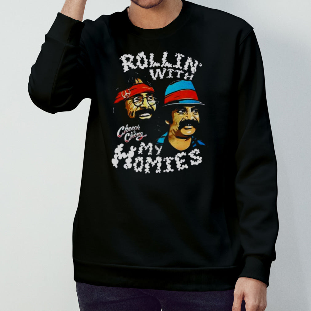 Rollin With My Homie Cheech And Chong Unisex Shirt