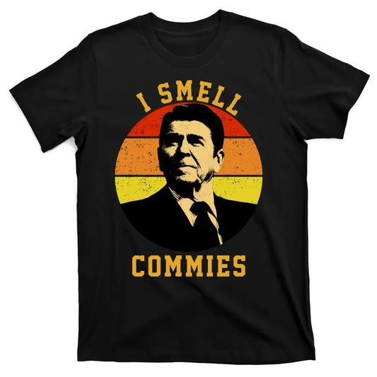 Ronald Reagan I Smell Commies Funny Republican T-Shirt