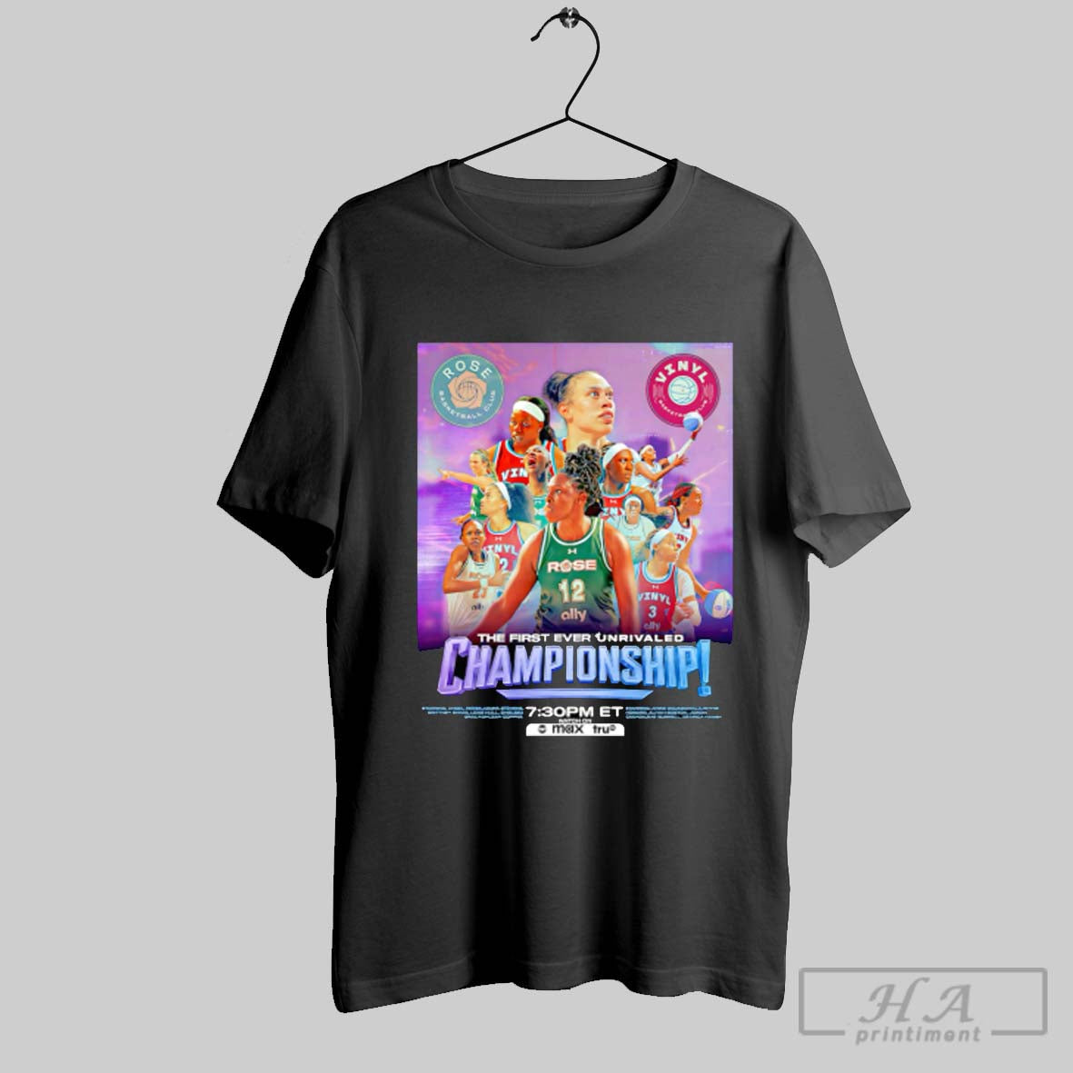 Rose Basketball Club The First Ever Unrivaled Championship Poster Shirt
