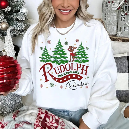Rudolph The Red Nosed Reindeer Christmas Sweatshirt, Rudolph Xmas Sweatshirt, Rudolph Christmas Shirt, Vintage Christmas Movie Shirt