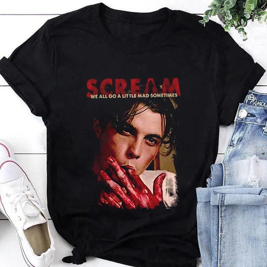 Scream We All Go A Little Mad Sometimes Billy Loomis Sweatshirt, Scream Movie Sweatshirt, Billy Loomis Shirt, Halloween Scream Shirt, Halloween Sweatshirt
