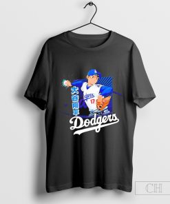 Shohei Ohtani Los Angeles Dodgers Baseball 2024 Player Anime Painting t-shirt