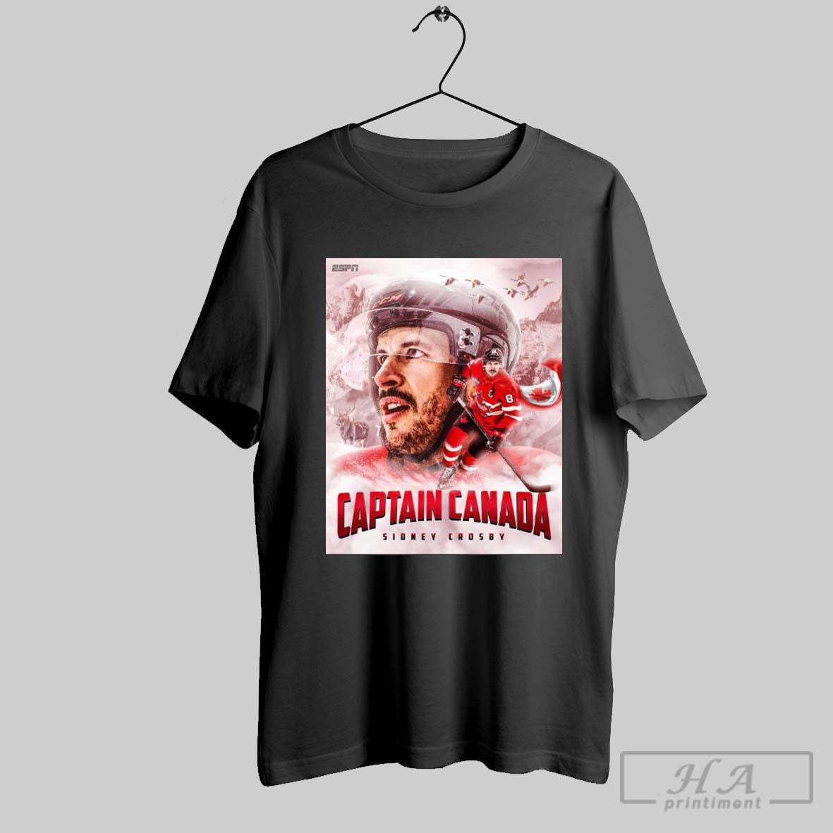 Sidney Crosby Captain Canada And Team Canada Are On Top Of The World Poster T Shirt