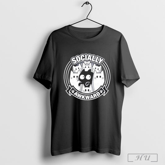 Socially Awkward Cat Funny Kitten Misfit Shirt