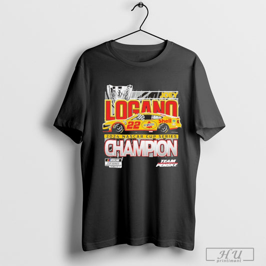 Team Penske Black Joey Logano 2024 Nascar Cup Series Champion Official T Shirt Sweatshirt