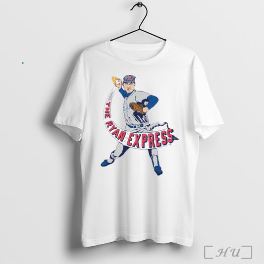 Texas Rangers Nolan Ryan The Ryan Express Homage Graphic Player Signature T Shirt Sweatshirt