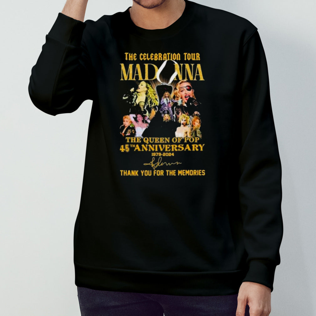 The Celebration Tour Madonna The Queen Of Pop 45th Anniversary 1979-2024 Thank You For The Memories T-Shirt