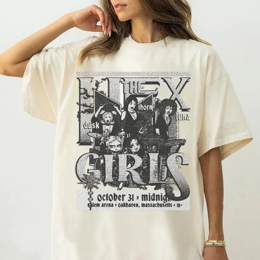 The Hex Girls Tour Shirt, Hex Girls Concert Shirt, Retro Halloween Hex Girls Rock Band Concert Tee Rocker Mama, Unisex Short Sleeve Tee Shirt