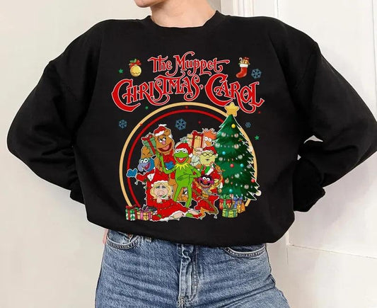 The Muppet Christmas Carol Sweatshirt, Kermit The Frog, Gonzo, Miss Piggy, Christmas Movie Shirt, Merry Christmas