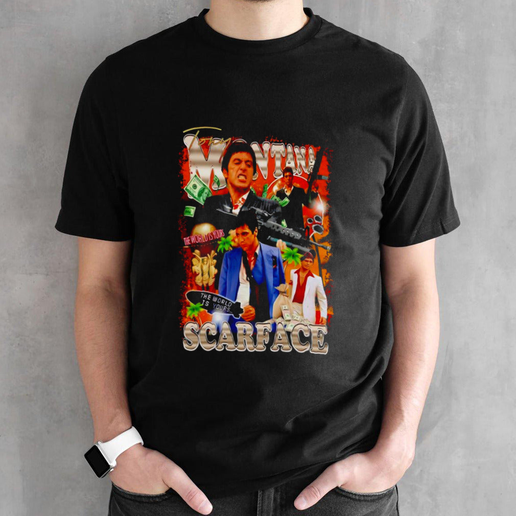 Tony Montana the world is yours graphic shirt