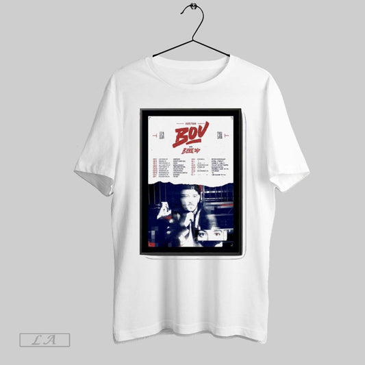 Top Bou Poster Usa Canada Tour 2025 T Shirt
