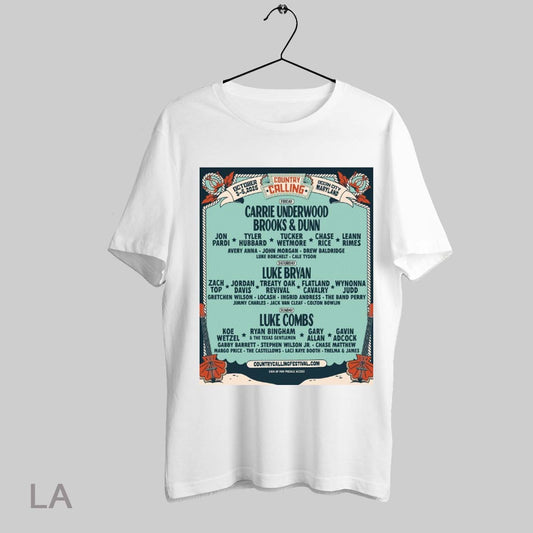 Top Country Calling Carrie Underwood Brooks And Dunn Luke Bryan Luke Combs October 3 52025 Ocean City Maryland Poster T Shirt Sweatshirt Hoodie Shirt