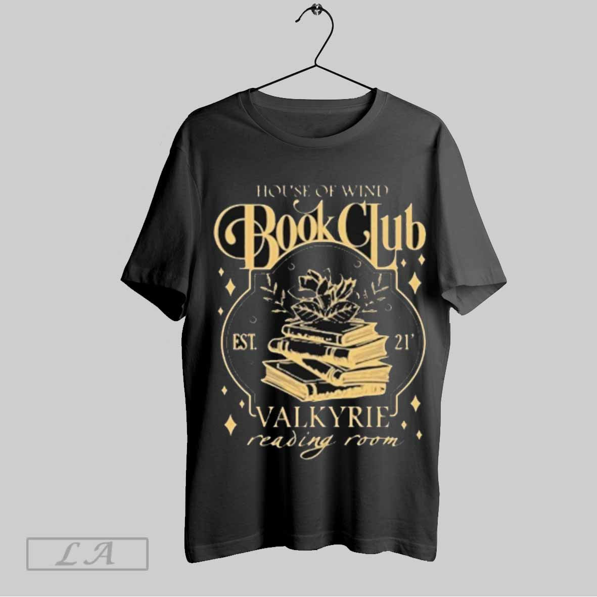 Top House Of Wind Book Club Valkyrie Reading Room T Shirt Sweatshirt Hoodie Shirt | TeeSparky.com